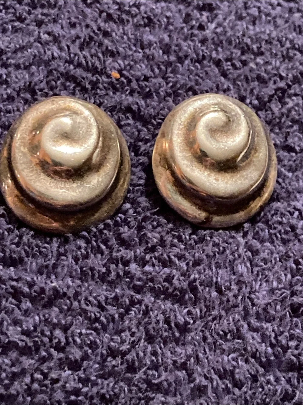 Mexican Alpaca Round Stud Earrings